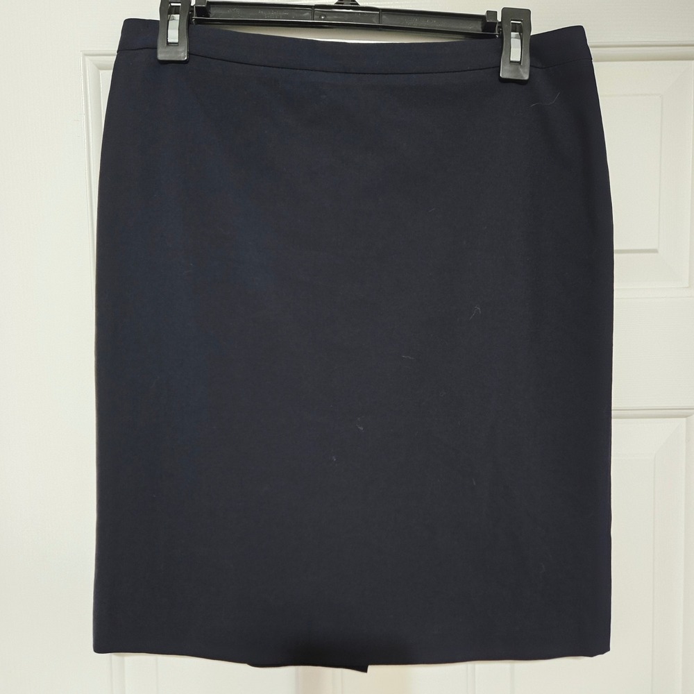 ANN TAYLOR LOFT Navy Blue Pencil Skirt Womens Size 4 Classic Career